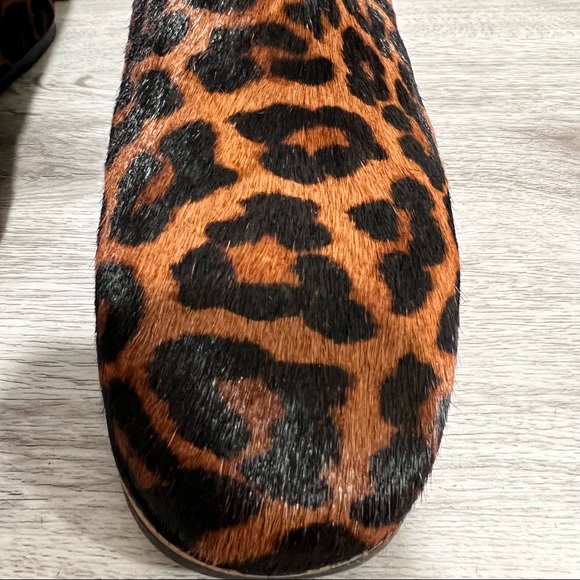 NWT Kenneth Cole Gentle Souls Ella Leopard Print Calf Hair Wedge Bootie - Sz 6.5 - Picture 7 of 16